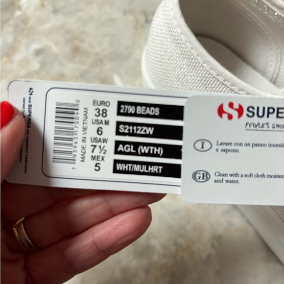 NWT Superga size 7.5 style #2790 platform sneaker - Picture 7 of 7